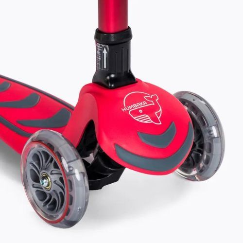 HUMBAKA Mini T vaikiškas triratis paspirtukas HBK-S6T raudonos spalvos