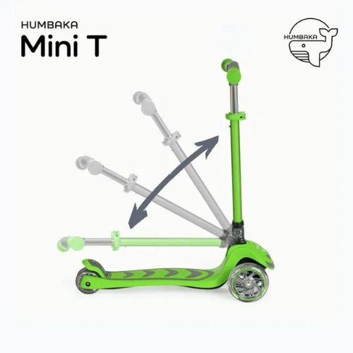 HUMBAKA Mini T vaikiškas triratis paspirtukas žalias HBK-S6T