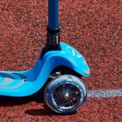 HUMBAKA Mini T vaikiškas triratis paspirtukas mėlynos spalvos HBK-S6T