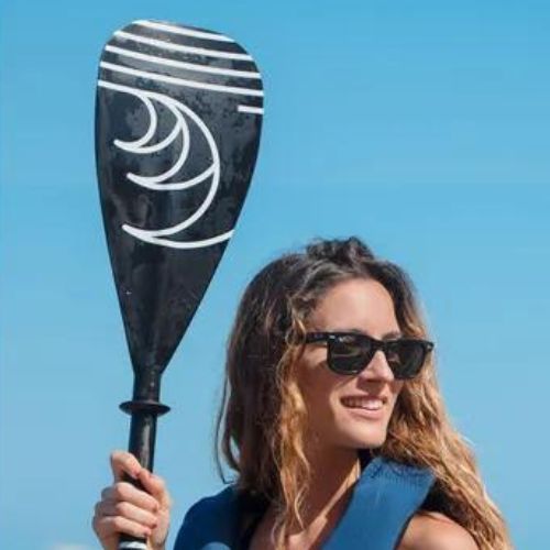 SUP irklas 3 dalių AQUASTIC AQS-SPD001 140-180 cm juodas