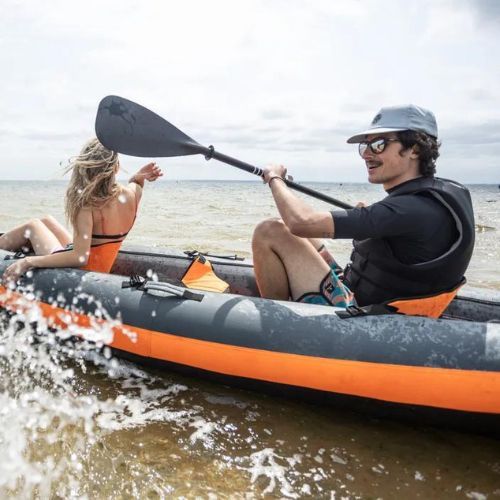 AQUASTIC 2 dalių baidarės irklas AQS-KPD002 230 cm juodas
