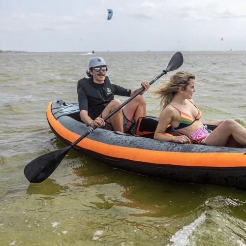 AQUASTIC 2 dalių baidarės irklas AQS-KPD002 230 cm juodas