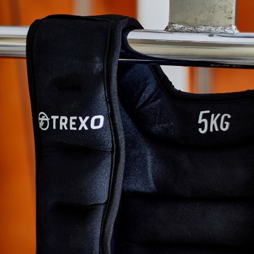 XTREXO 5 kg svorio treniruočių liemenė juoda WV-05