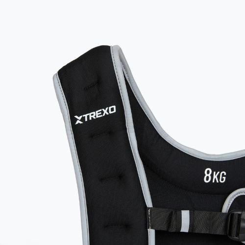 XTREXO 8 kg svorio treniruočių liemenė juoda WV-08