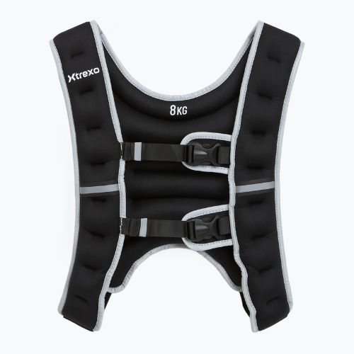 XTREXO 8 kg svorio treniruočių liemenė juoda WV-08