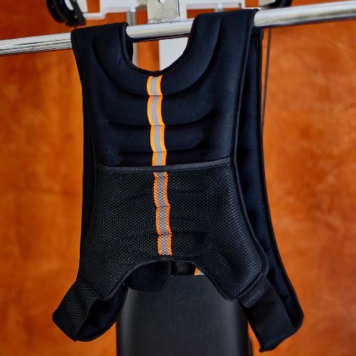 TREXO 10 kg svorio treniruočių liemenė juoda WV-10