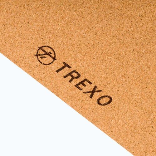 TREXO Jogos kilimėlis TPE kamštiena 6 mm oranžinė YM-C01P