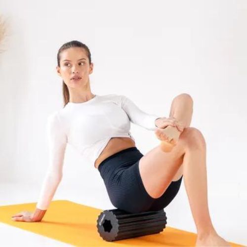 XTREXO EPP masažinis volelis juodas MR-EP01B