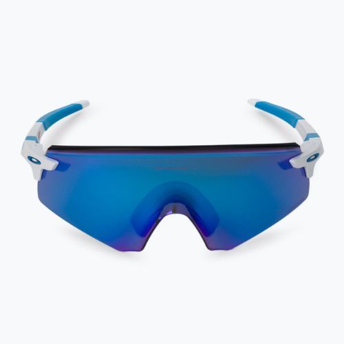 Oakley Encoder poliruoti balti/prizmatiniai safyro dviratininkų akiniai 0OO9471
