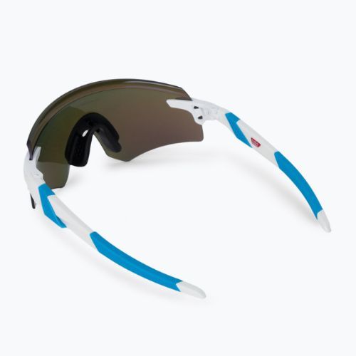 Oakley Encoder poliruoti balti/prizmatiniai safyro dviratininkų akiniai 0OO9471