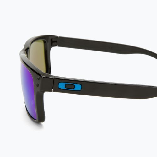 Oakley Holbrook poliruoti juodi/prizminiai safyro akiniai nuo saulės 0OO9102