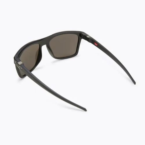 Oakley Leffingwell matiniai juodi rašaliniai/prizminiai juodi poliarizuoti akiniai nuo saulės 0OO9100