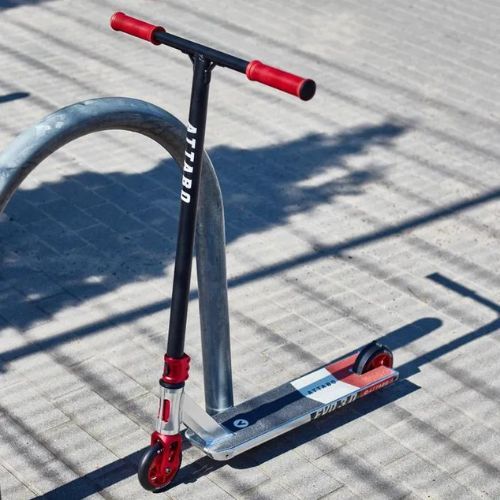 Vaikiškas laisvojo stiliaus paspirtukas ATTABO EVO 3.0 raudonas