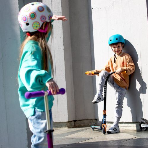 Vaikiškas laisvojo stiliaus paspirtukas ATTABO EVO 1.0 mėlynas