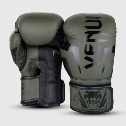 Venum Elite vyriškos bokso pirštinės žalios VENUM-1392
