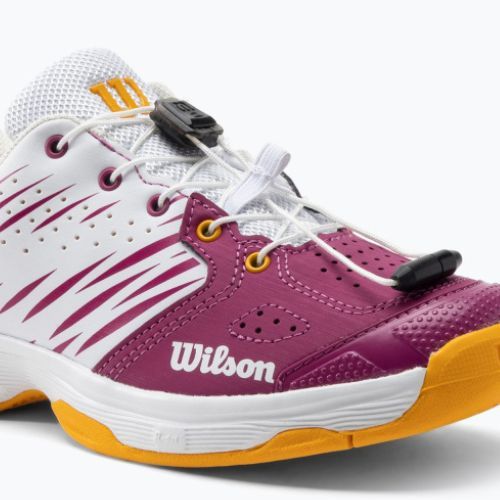 Wilson Kaos 2.0 vaikiški baltos ir rožinės spalvos teniso bateliai WRS329090