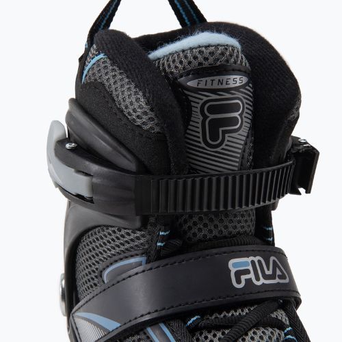 FILA Mizar 80 Lady juodos/šviesiai mėlynos spalvos riedučiai