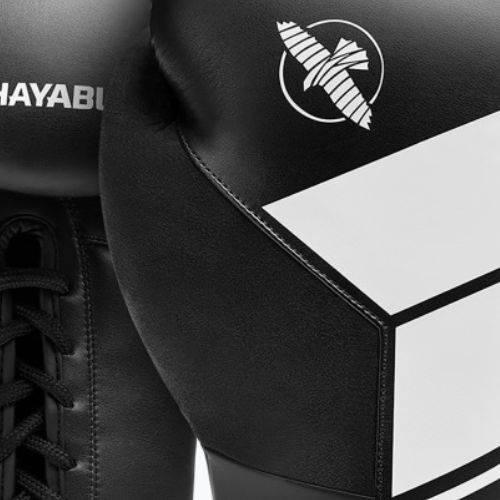 Hayabusa S4 Lace Up bokso pirštinės baltos S4LACBG-BK