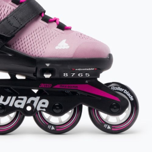 Rollerblade Microblade vaikiški rožinės ir baltos spalvos riedučiai 07221900 T93