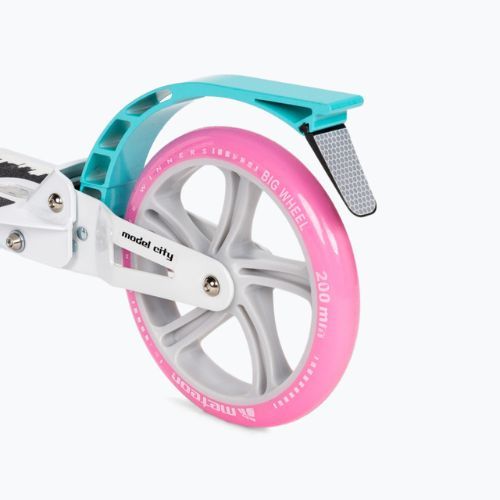 Meteor City Venice baltos ir rožinės spalvos paspirtukas 22543