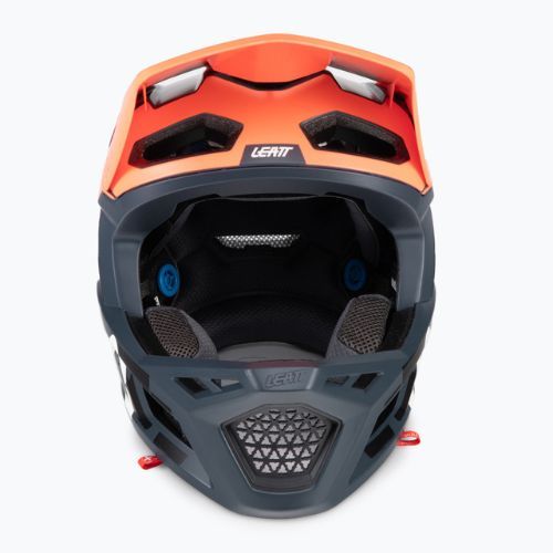 Leatt MTB 4.0 Gravity V22 dviratininko šalmas oranžinis/juodas 1022070512
