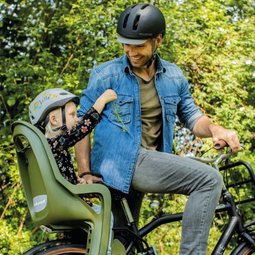 Polisport Groovy Maxi FF 29 green FO vaikiška dviratininko sėdynė 8406000031