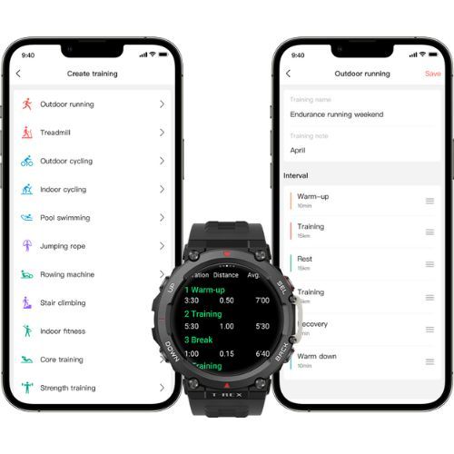 Laikrodis Amazfit T-Rex 2 astro black/gold A2170