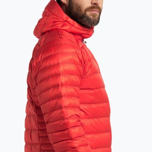 Vyriška pūkinė striukė Haglöfs Roc Down Hood raudona 604682
