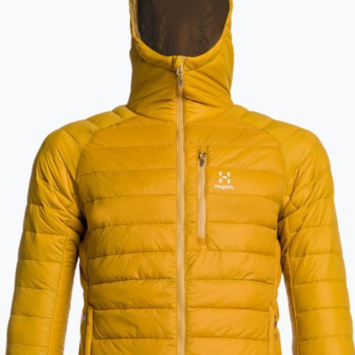 Vyriška pūkinė striukė Haglöfs Spire Mimic Hood yellow 604676