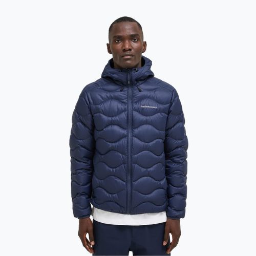 Peak Performance vyriška pūkinė striukė Helium Down Hood navy blue G77849020