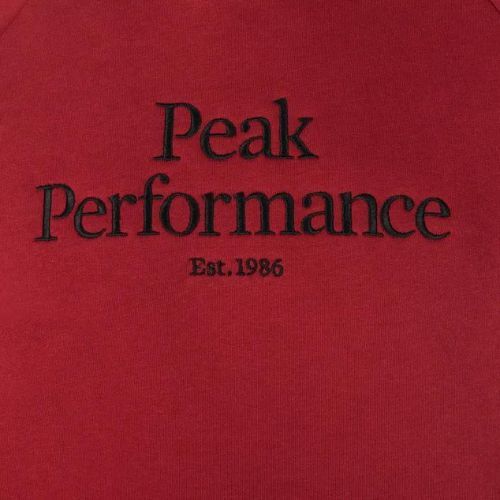 Vyriški sportiniai marškinėliai Peak Performance Original Hood trekking džemperis raudonas G77756330