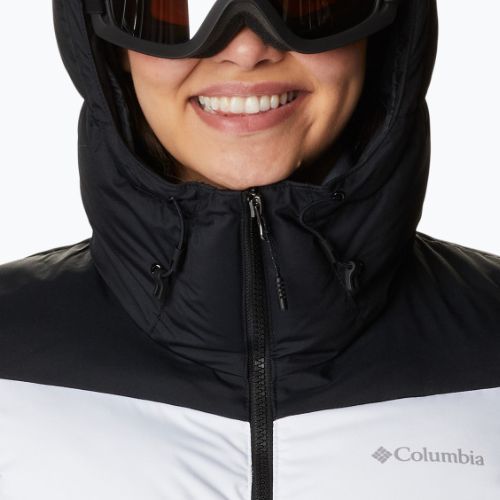 Columbia Abbott Peak Insulated moteriška slidinėjimo striukė juodai balta 1909971