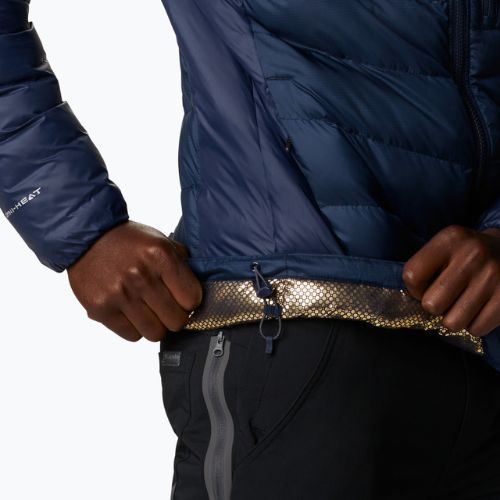 Columbia Labyrinth Loop Hooded vyriška pūkinė striukė su gobtuvu mėlyna 1957343