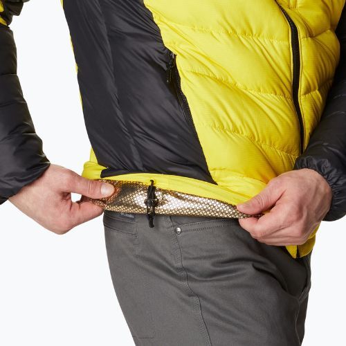 Vyriška pūkinė striukė Columbia Labyrinth Loop su gobtuvu geltonos spalvos 1957343