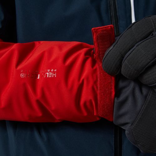 Helly Hansen vyriška slidinėjimo striukė Carv Lifaloft tamsiai mėlyna ir raudona 65777_597