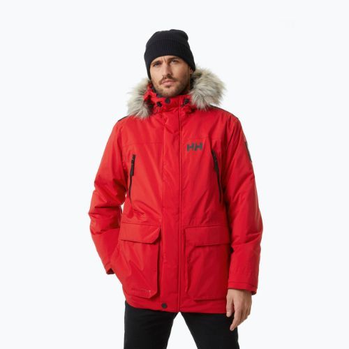 Helly Hansen vyriška striukė nuo lietaus Reine Parka raudona 53630_162