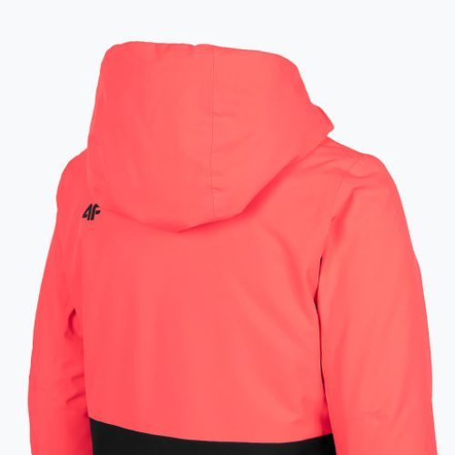 Vaikiška slidinėjimo striukė 4F JKUDN001 coral neon