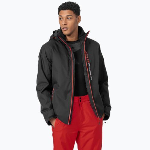 Vyriška slidinėjimo striukė 4F KUMN003 deep black