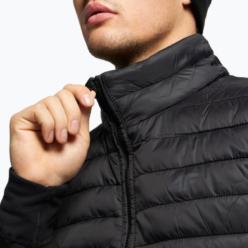 Vyriški trekingo marškinėliai be rankovių 4F KUMP001 deep black