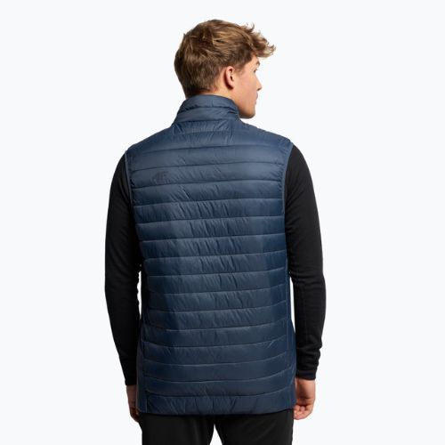 Vyriški trekingo marškinėliai be rankovių 4F KUMP001 tamsiai mėlyni