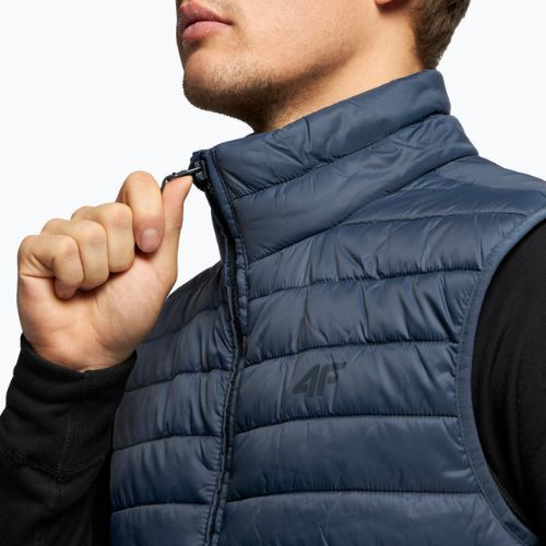 Vyriški trekingo marškinėliai be rankovių 4F KUMP001 tamsiai mėlyni