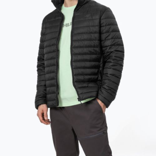 Vyriška pūkinė striukė 4F KUMP003 deep black