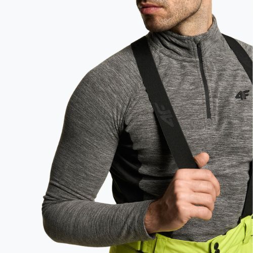 Vyriškos slidinėjimo kelnės 4F SPMN001 kanariškai žalios spalvos