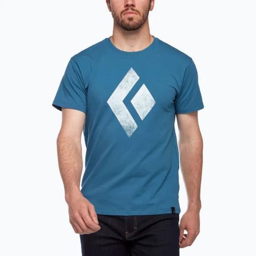 Black Diamond Chalked Up astral blue vyriški laipiojimo marškinėliai