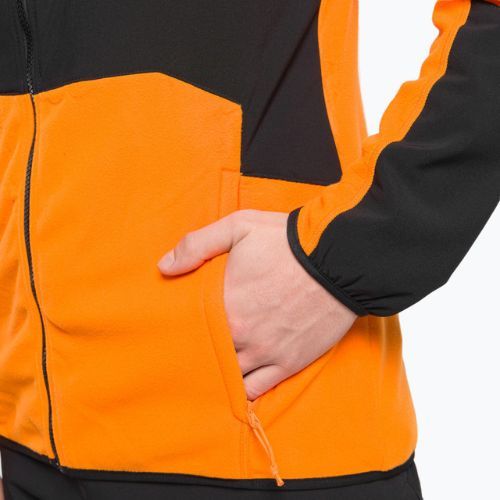 Vyriškas vilnonis džemperis The North Face Glacier Pro FZ juoda ir oranžinė NF0A5IHS7Q61