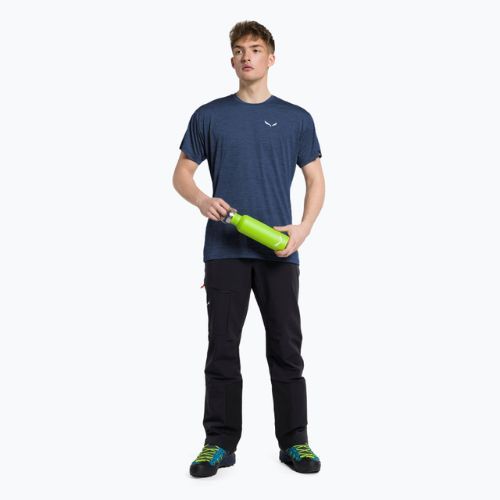 Vyriški žygio marškinėliai Salewa Puez Melange Dry dark denim melange