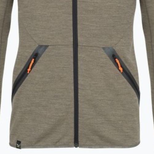 Salewa vyriški vilnoniai marškinėliai Nuvolao AW rudos spalvos 00-0000028051