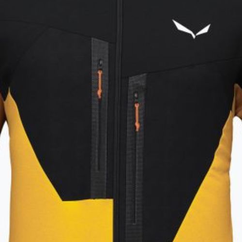 Vyriškas Salewa Ortles AM vilnonis džemperis juoda/geltona 00-0000028178