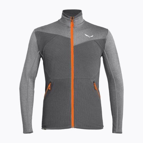 Vyriškas Salewa Puez Hybrid PL FZ vilnonis džemperis pilkos spalvos 00-0000027388