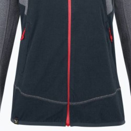 Salewa Puez Hybrid PL FZ Hoody moteriškas vilnonis džemperis pilkai žalias 00-0000027389